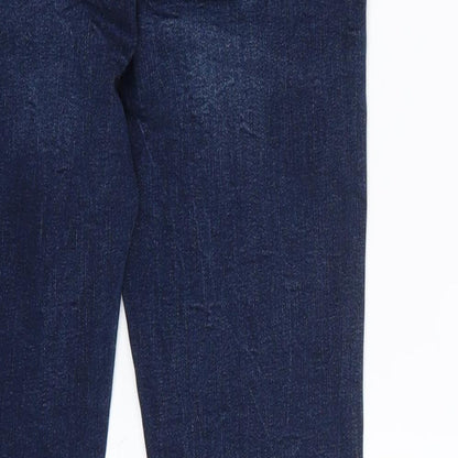 Denim & Co. Womens Blue   Cropped Jeans Size 8 L26 in