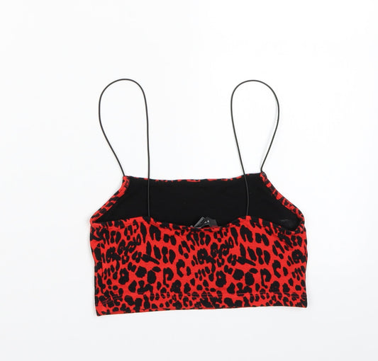 Primark Womens Red Animal Print  Basic Tank Size XS