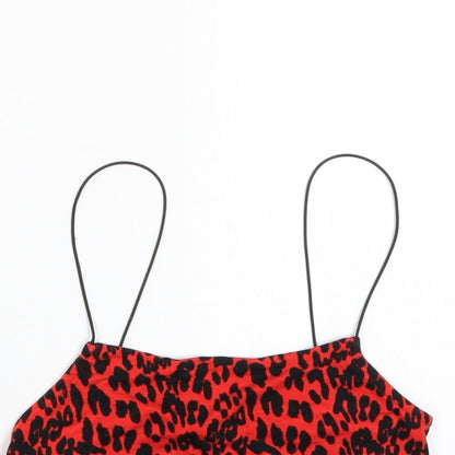 Primark Womens Red Animal Print  Basic Tank Size XS