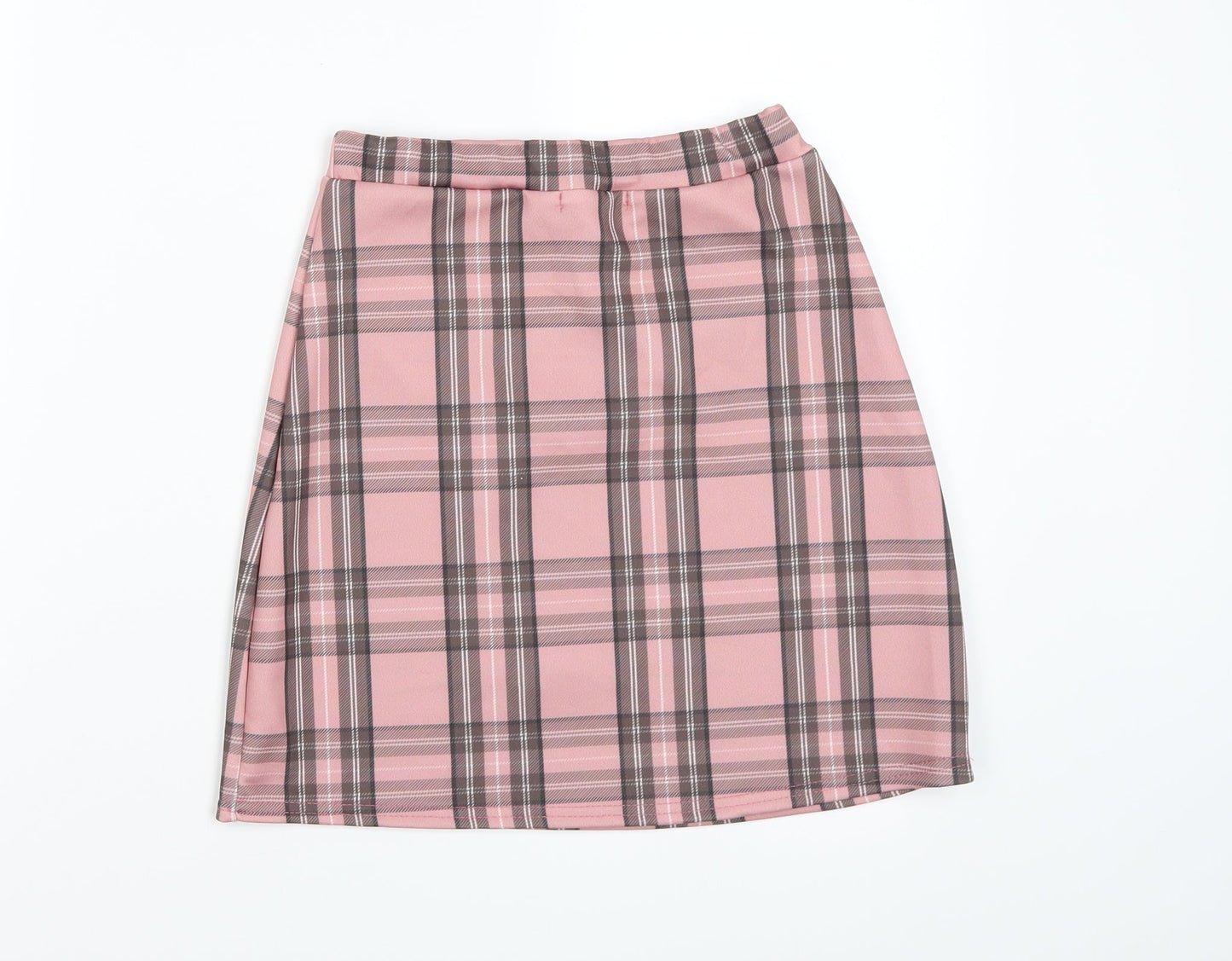 Pretty little thing Womens Pink Check  A-Line  Size 8