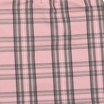 Pretty little thing Womens Pink Check  A-Line  Size 8