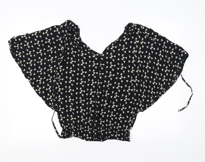 Miss Selfridge Womens Black   Basic Blouse Size 10