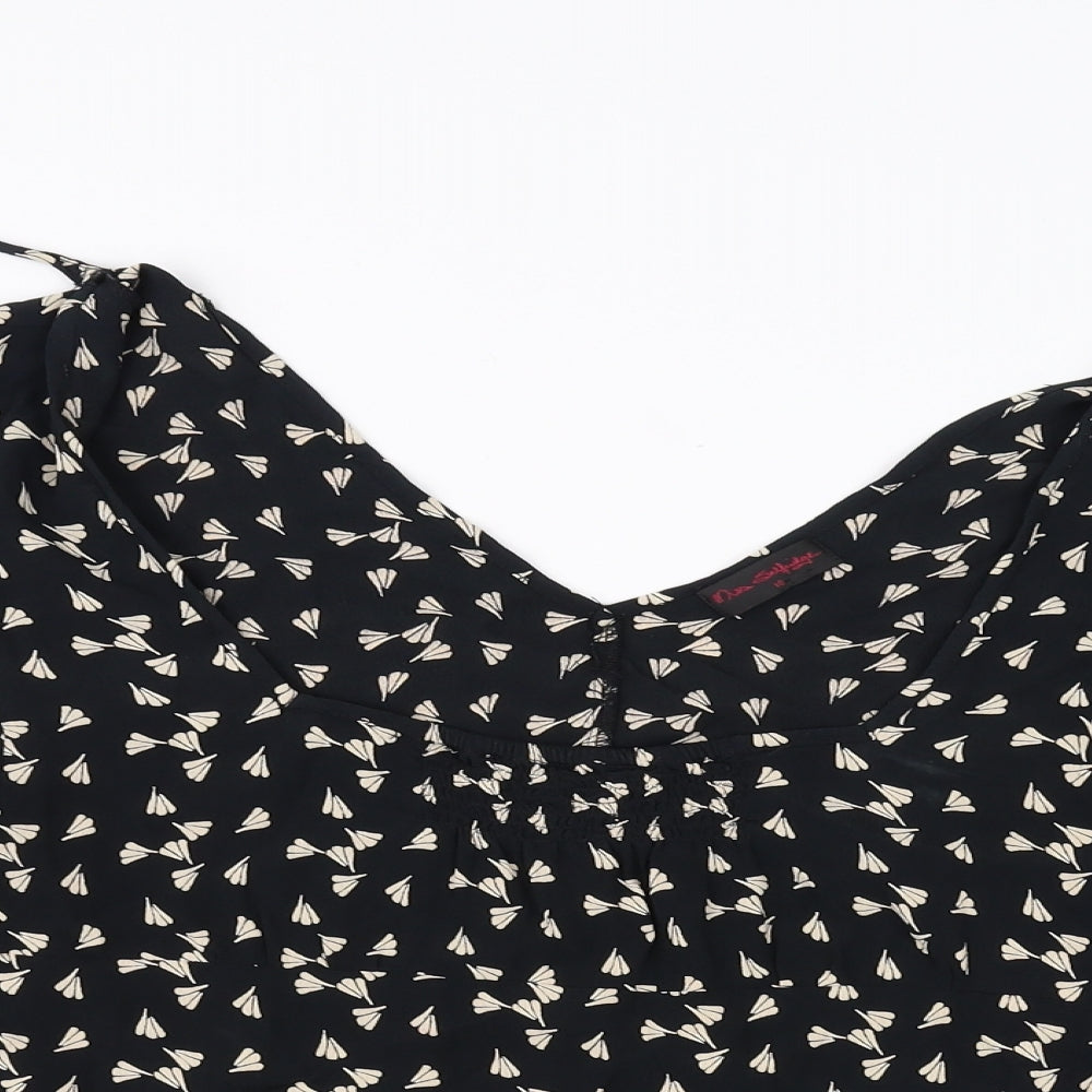 Miss Selfridge Womens Black   Basic Blouse Size 10