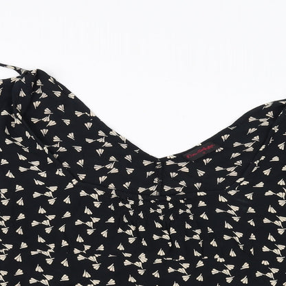 Miss Selfridge Womens Black   Basic Blouse Size 10