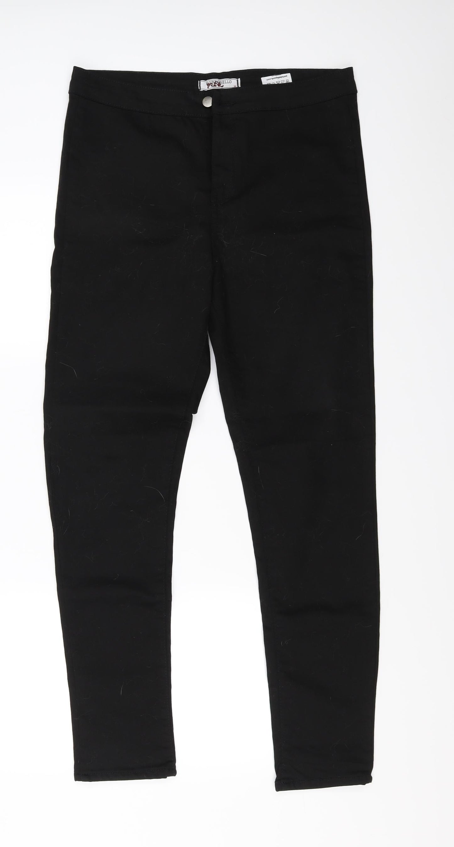 Womens UK Size 14 Portobello Regular Fit Skinny Black Jeans