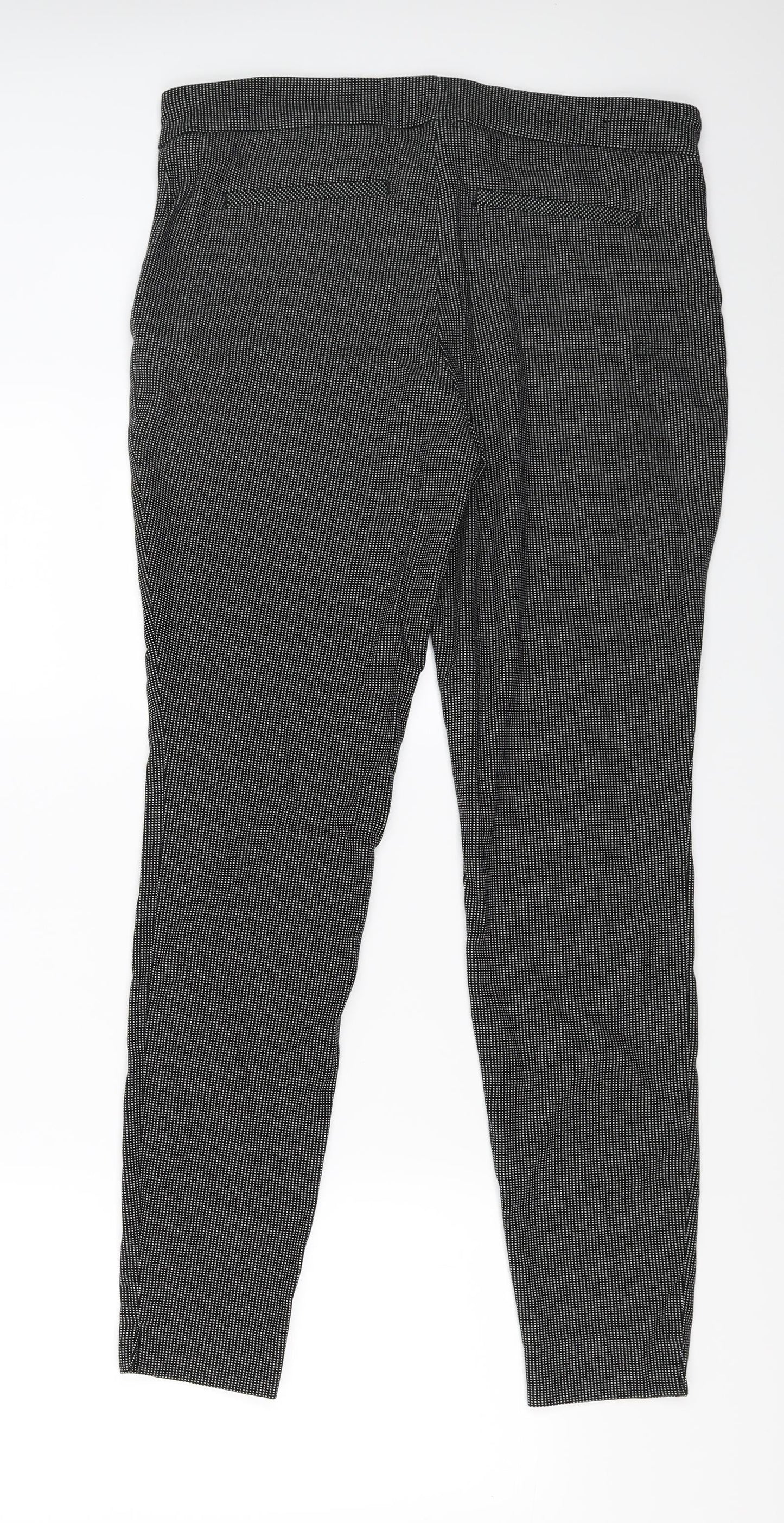 Womens UK Size 16 Hilary Radley Regular Fit  Black Trousers