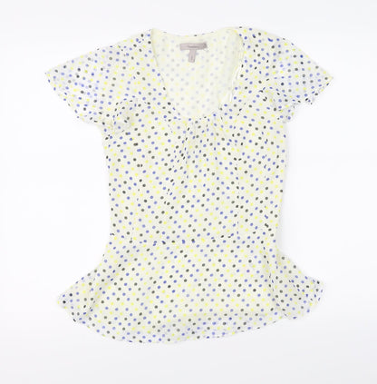Womens UK Size 8 Pepperberry Ivory Basic Blouse