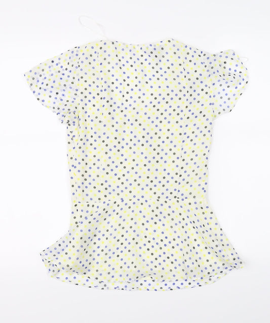 Womens UK Size 8 Pepperberry Ivory Basic Blouse