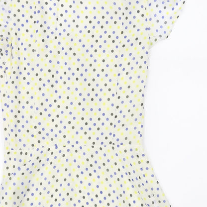 Womens UK Size 8 Pepperberry Ivory Basic Blouse
