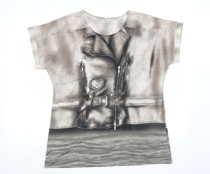 Preworn Mens Brown    T-Shirt Size S