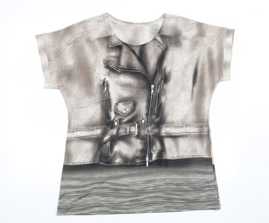 Preworn Mens Brown    T-Shirt Size S