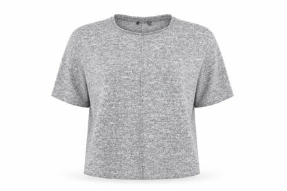 Front view of Primark women’s grey pullover sweatshirt, size UK 6