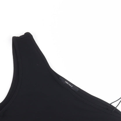 FOREVER 21 Womens Black   Cropped Blouse Size M