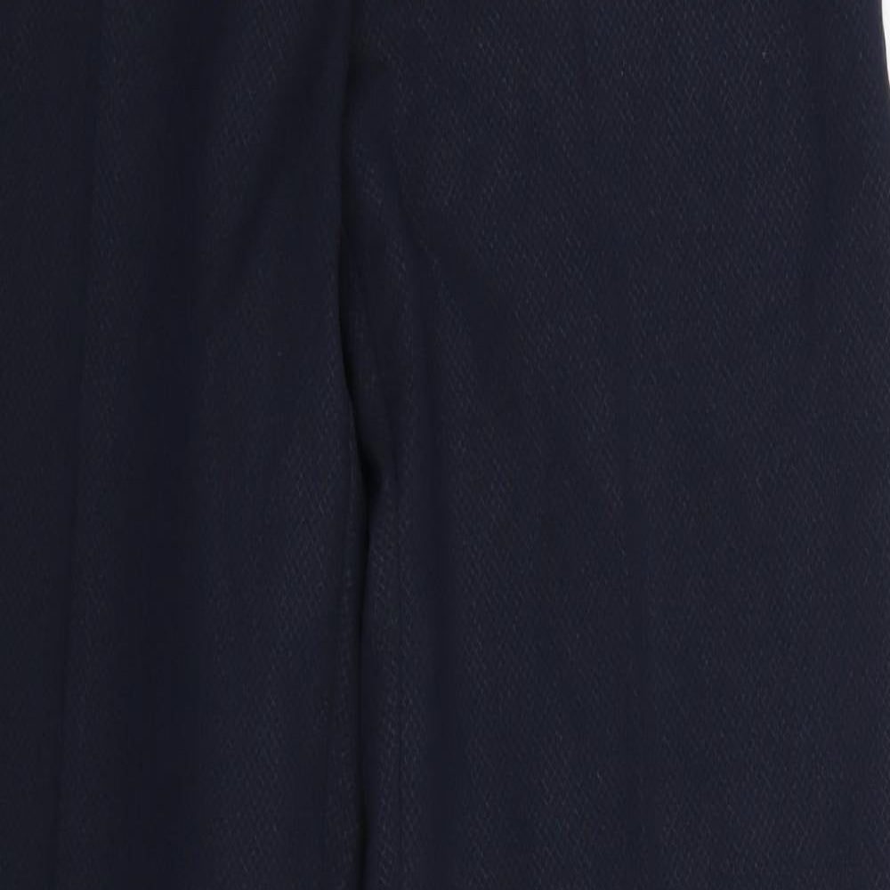 Womens UK Size 8 Preworn Slim Fit Dress Pants Blue Trousers
