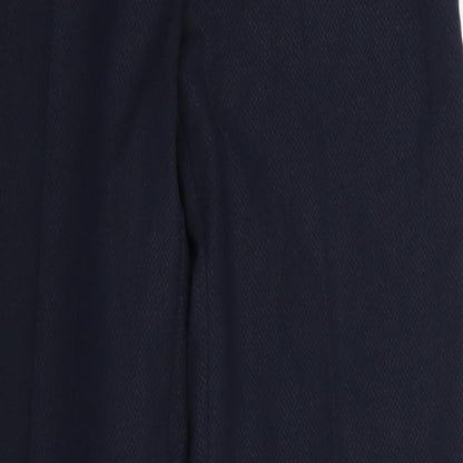 Womens UK Size 8 Preworn Slim Fit Dress Pants Blue Trousers