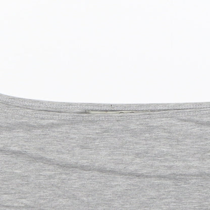 Womens UK Size 16 Atmosphere Grey Cropped T-Shirt