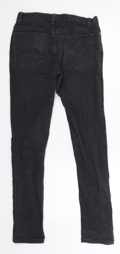 Denim Co Mens Black  Denim Skinny Jeans Size 28 L32 in