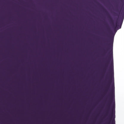 Womens UK Size S Nicole Purple Basic Blouse