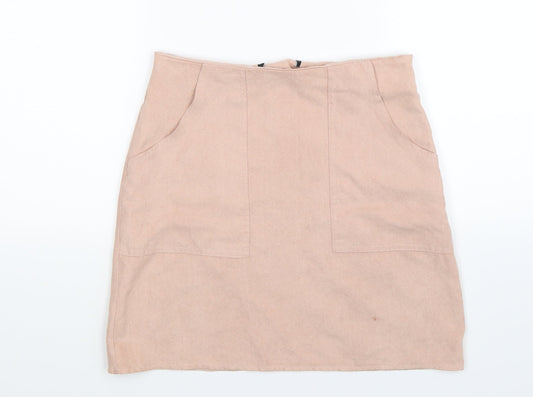 New Look Womens Beige   Mini Skirt Size 26 in