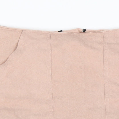 New Look Womens Beige   Mini Skirt Size 26 in