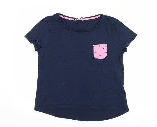 Womens UK Size M NEXT Blue Basic T-Shirt