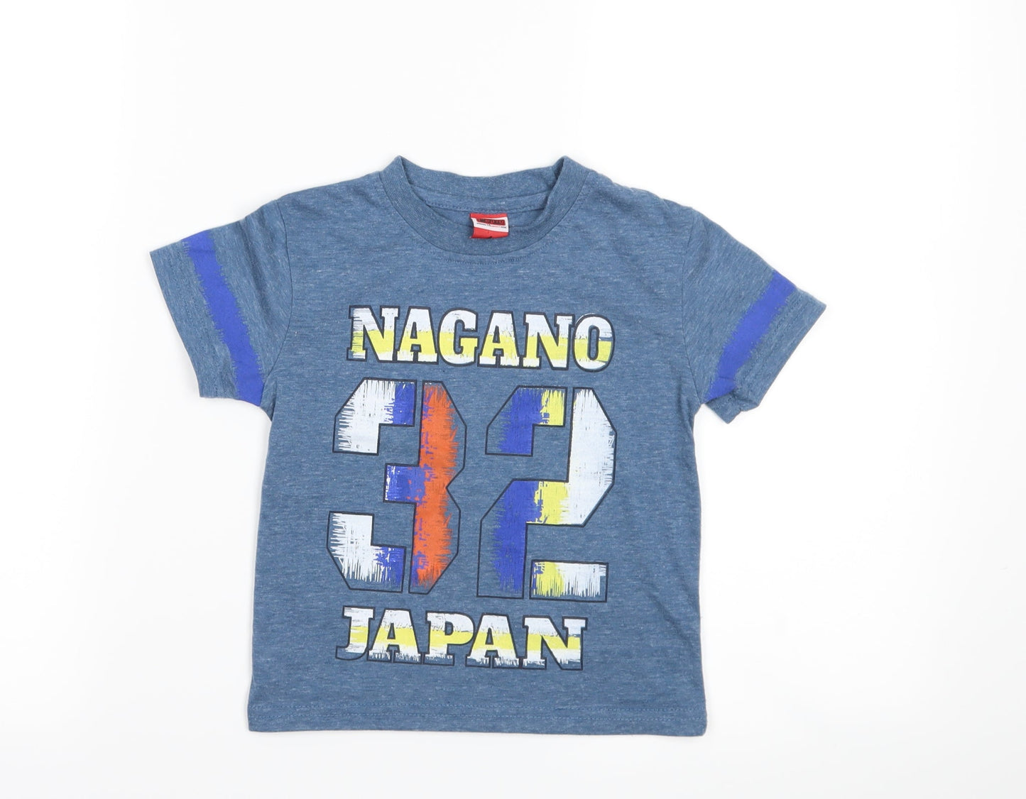 Preworn Boys Blue   Basic T-Shirt Size 4 Years  - nagano 32 japan