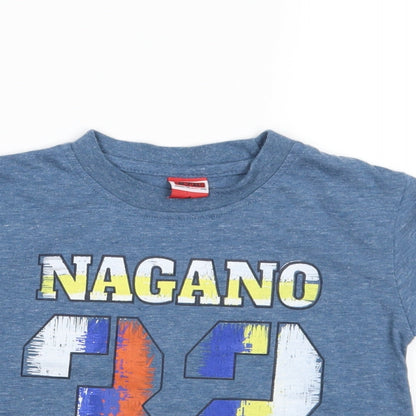 Preworn Boys Blue   Basic T-Shirt Size 4 Years  - nagano 32 japan