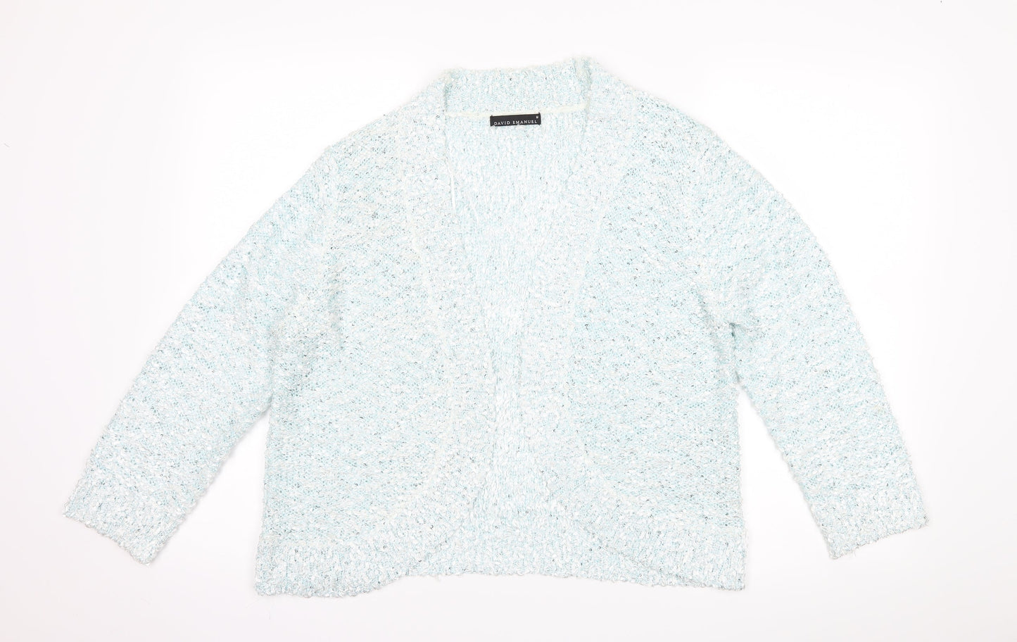 David Emanuel Womens Blue   Cardigan Jumper Size M