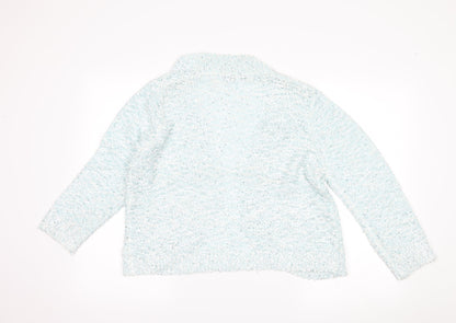 David Emanuel Womens Blue   Cardigan Jumper Size M