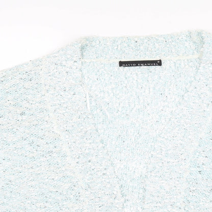 David Emanuel Womens Blue   Cardigan Jumper Size M