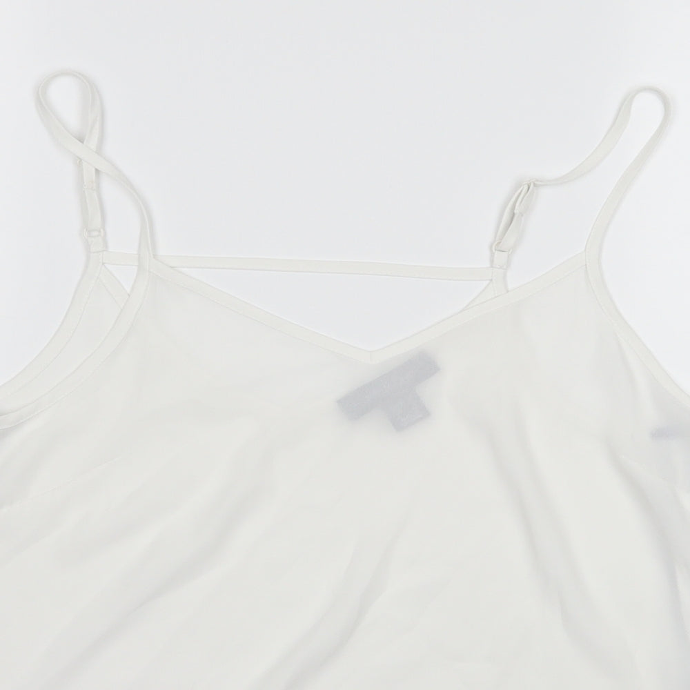 Primark Womens White   Camisole Tank Size 8
