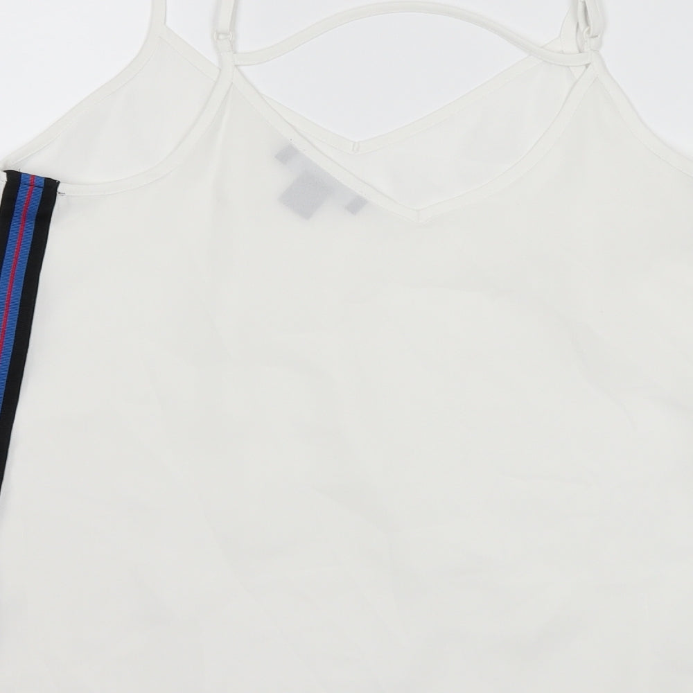 Primark Womens White   Camisole Tank Size 8