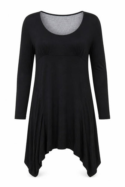 Front view of Myself women’s black a-line, size M