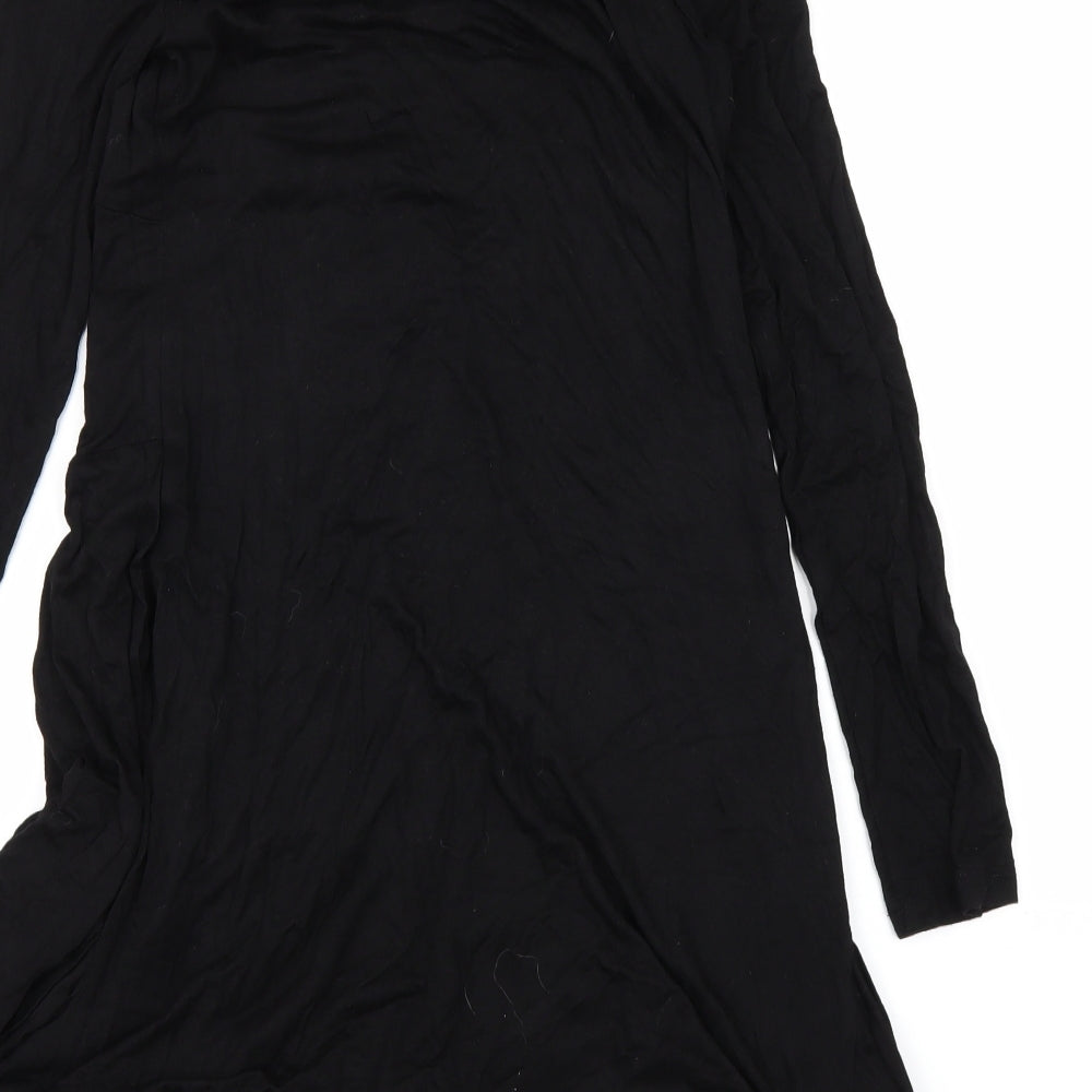 Brand and care label for Myself women’s black a-line, size M