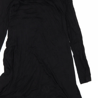 Brand and care label for Myself women’s black a-line, size M