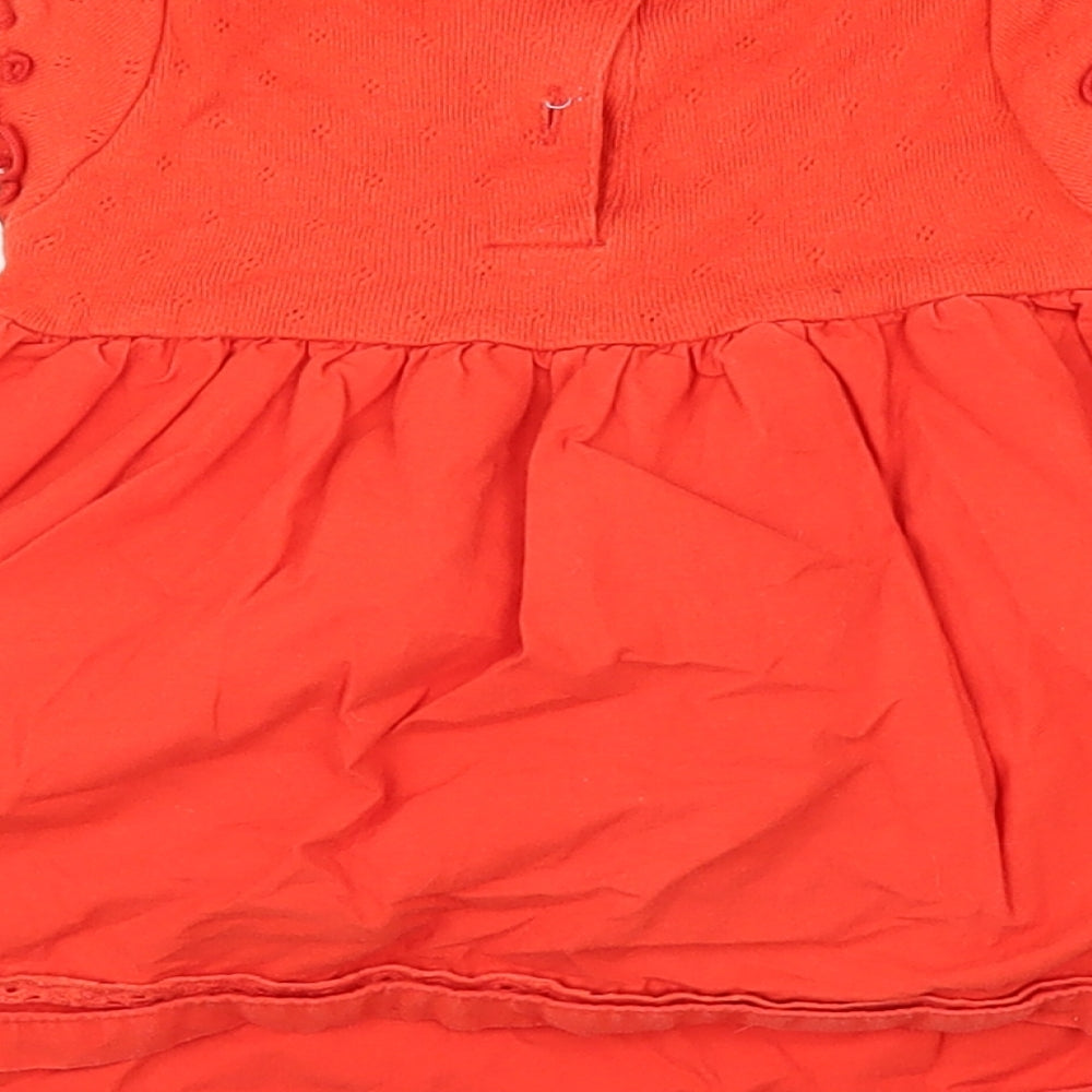 NEXT Girls Orange   Fit & Flare  Size 3-6 Months