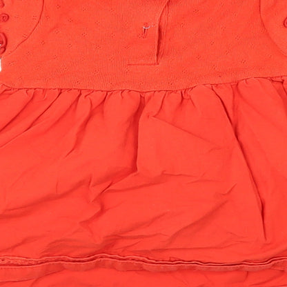 NEXT Girls Orange   Fit & Flare  Size 3-6 Months