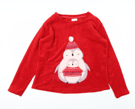 Time To Dream Womens Red   Pullover Jumper Size XL