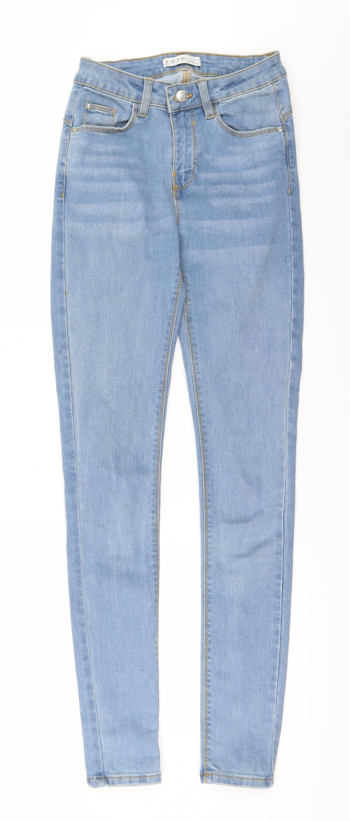 Womens UK Size 8 DenimCo Regular Fit Skinny Blue Jeans