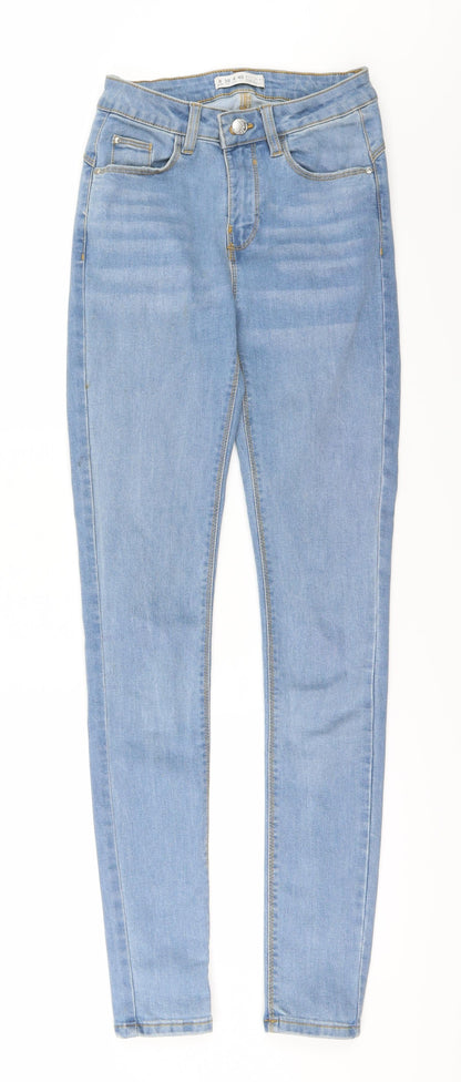 Womens UK Size 8 DenimCo Regular Fit Skinny Blue Jeans
