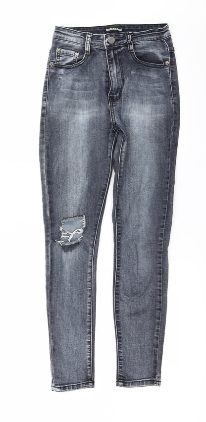 Womens UK Size 6 MOMOKROM Regular Fit Skinny Blue Jeans