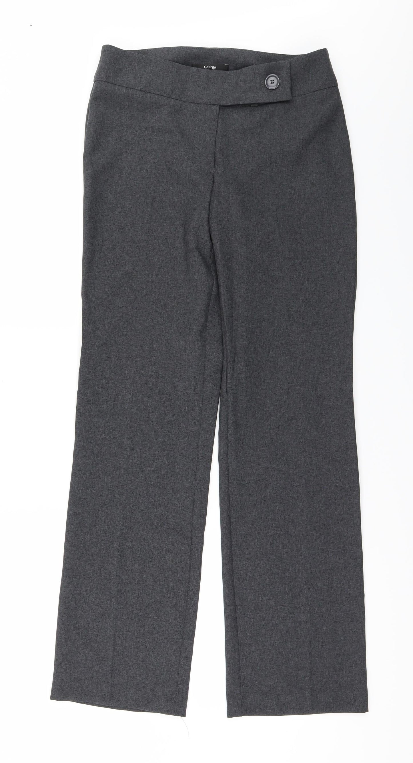 George Womens Grey   Trousers  Size 8 L30 in