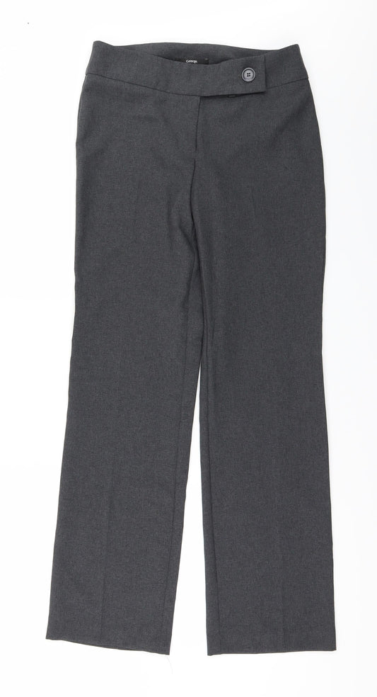 George Womens Grey   Trousers  Size 8 L30 in