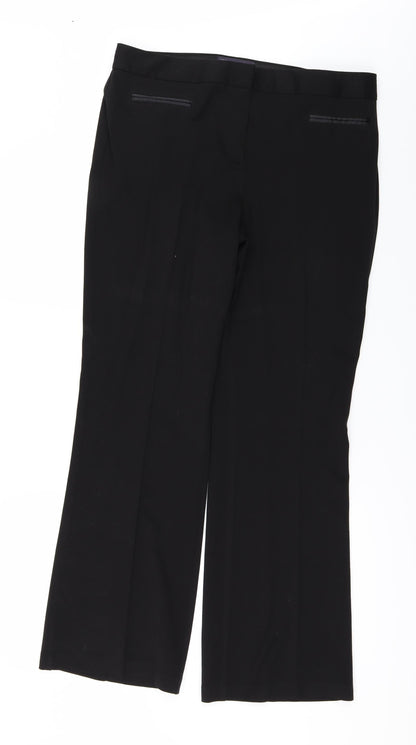 Womens UK Size 14 Marks and Spencer Regular Fit  Black Trousers