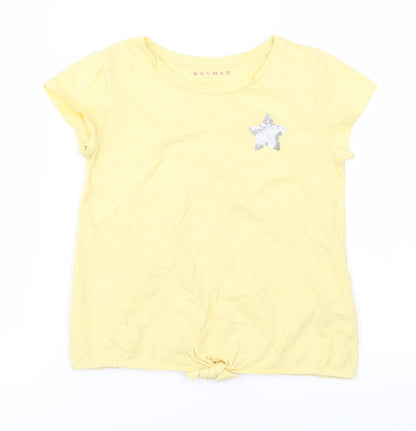 Nutmeg Girls Yellow   Basic T-Shirt Size 8-9 Years