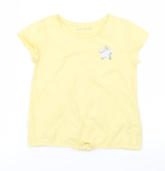 Nutmeg Girls Yellow   Basic T-Shirt Size 8-9 Years