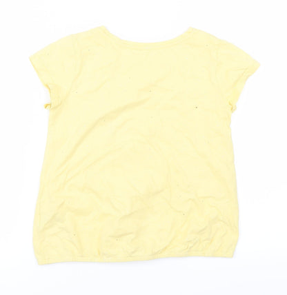 Nutmeg Girls Yellow   Basic T-Shirt Size 8-9 Years