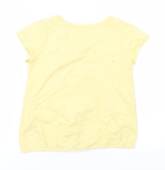 Nutmeg Girls Yellow   Basic T-Shirt Size 8-9 Years