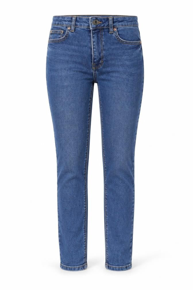 Womens UK Size 8 DenimCo Regular Fit Straight Blue Jeans