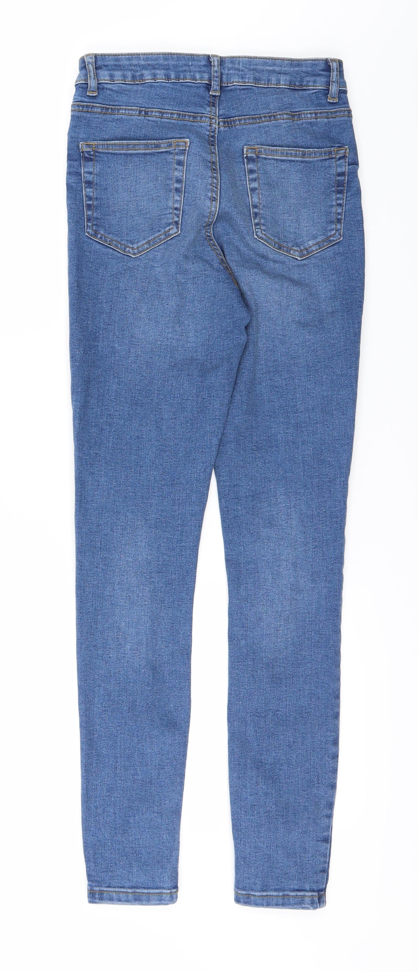 Womens UK Size 8 DenimCo Regular Fit Straight Blue Jeans